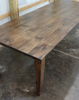 Pine Stained Modern Shaker Dining Table - Hazel Oak Farms