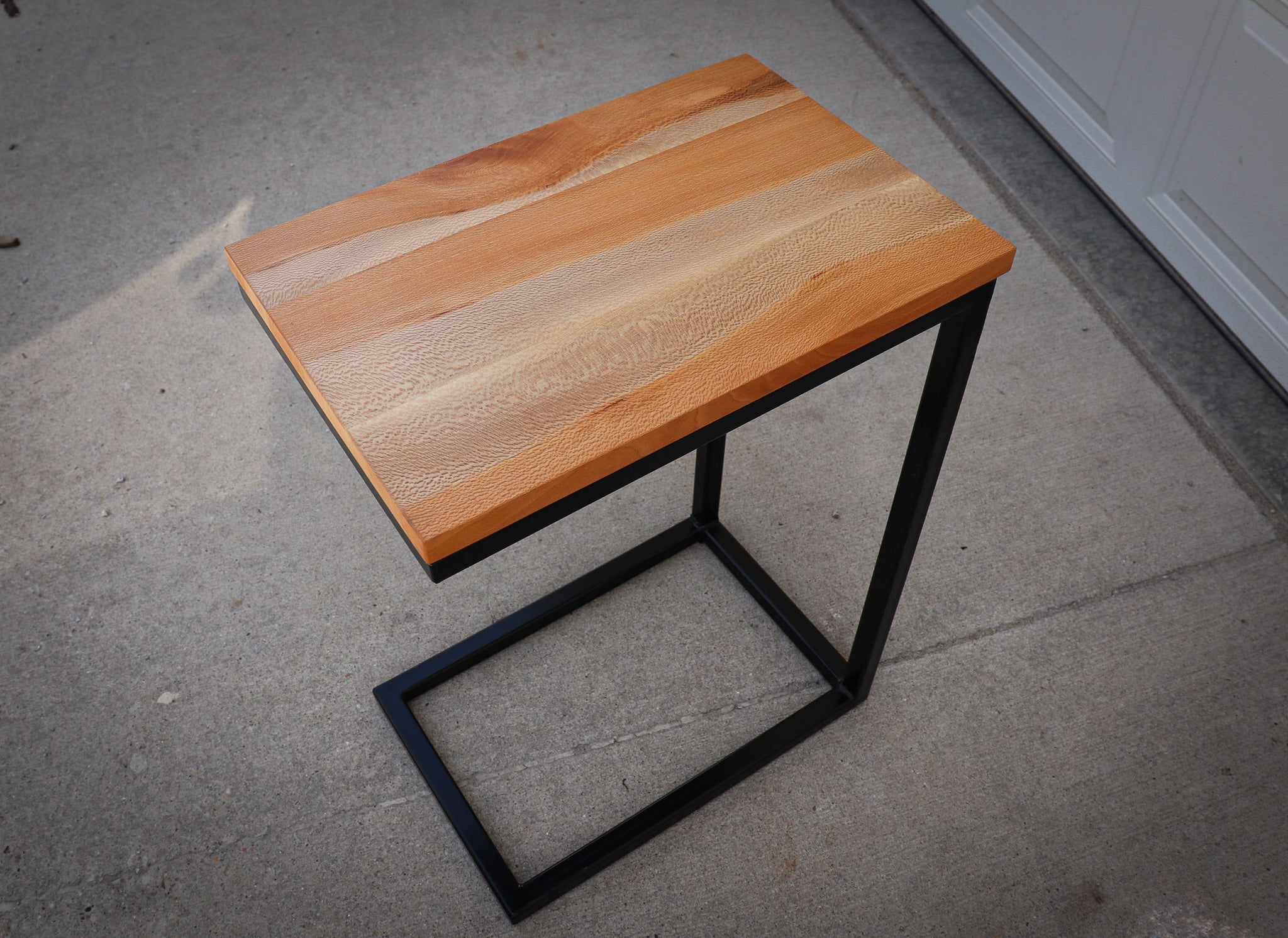 Quartersawn Sycamore Industrial Side C Table