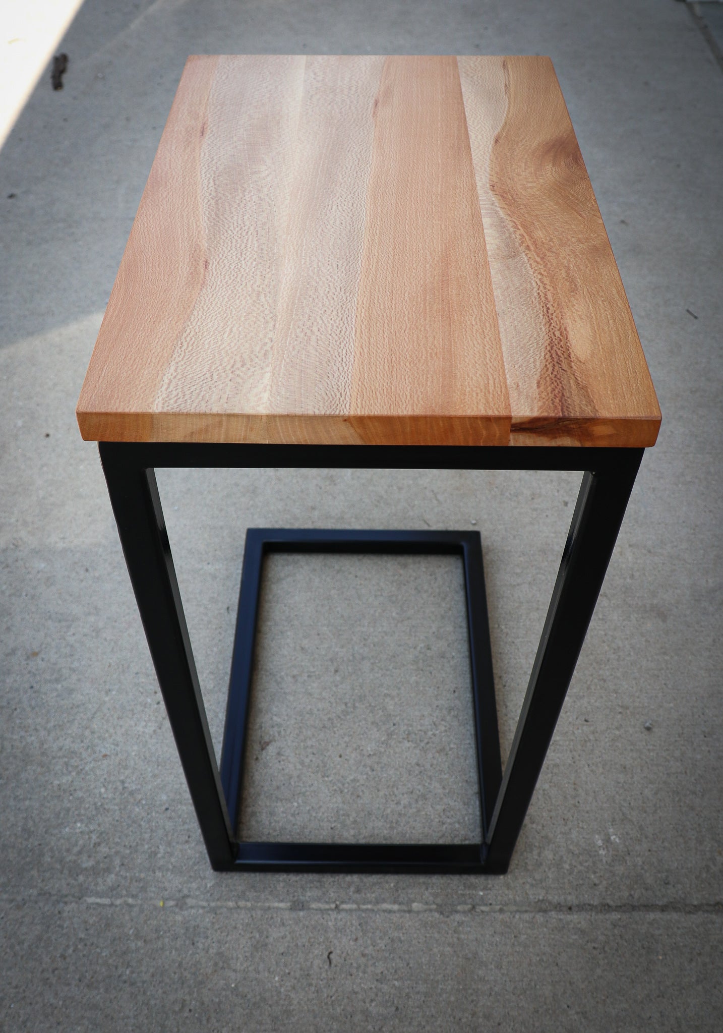 Quartersawn Sycamore Industrial Side C Table