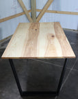Modern Ash Dining Table with Black Steel Tapered Legs (in stock) - Hazel Oak Farms