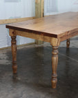 Classic Farmhouse Dining Table with Thick Top - Hazel Oak Farms