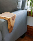 Live Edge White Oak 6" Sofa Armrest Table (in stock)