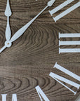 Large Grey 26" Solid Wood Hackberry Wall Clock (in stock)