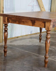 Alder Farmhouse Dining Table with 3" Narrow Legs - Hazel Oak Farms