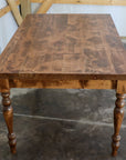 Alder Farmhouse Dining Table with 3" Narrow Legs - Hazel Oak Farms