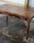 Alder Farmhouse Dining Table with 3" Narrow Legs - Hazel Oak Farms