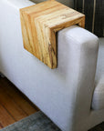 Solid 5" Spalted Maple Sofa Armrest Table (in stock) - Hazel Oak Farms