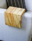 Solid 5" Spalted Maple Sofa Armrest Table (in stock) - Hazel Oak Farms