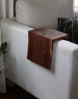 Live Edge 5" Walnut Wood Armrest Table (in stock) - Hazel Oak Farms