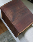 Live Edge 5" Walnut Wood Armrest Table (in stock) - Hazel Oak Farms