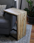 Spalted Maple Waterfall C-Table - Hazel Oak Farms