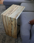 Spalted Maple Waterfall C-Table - Hazel Oak Farms