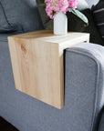 Solid Ash Hardwood Armrest Table