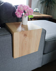 Solid Ash Hardwood Armrest Table