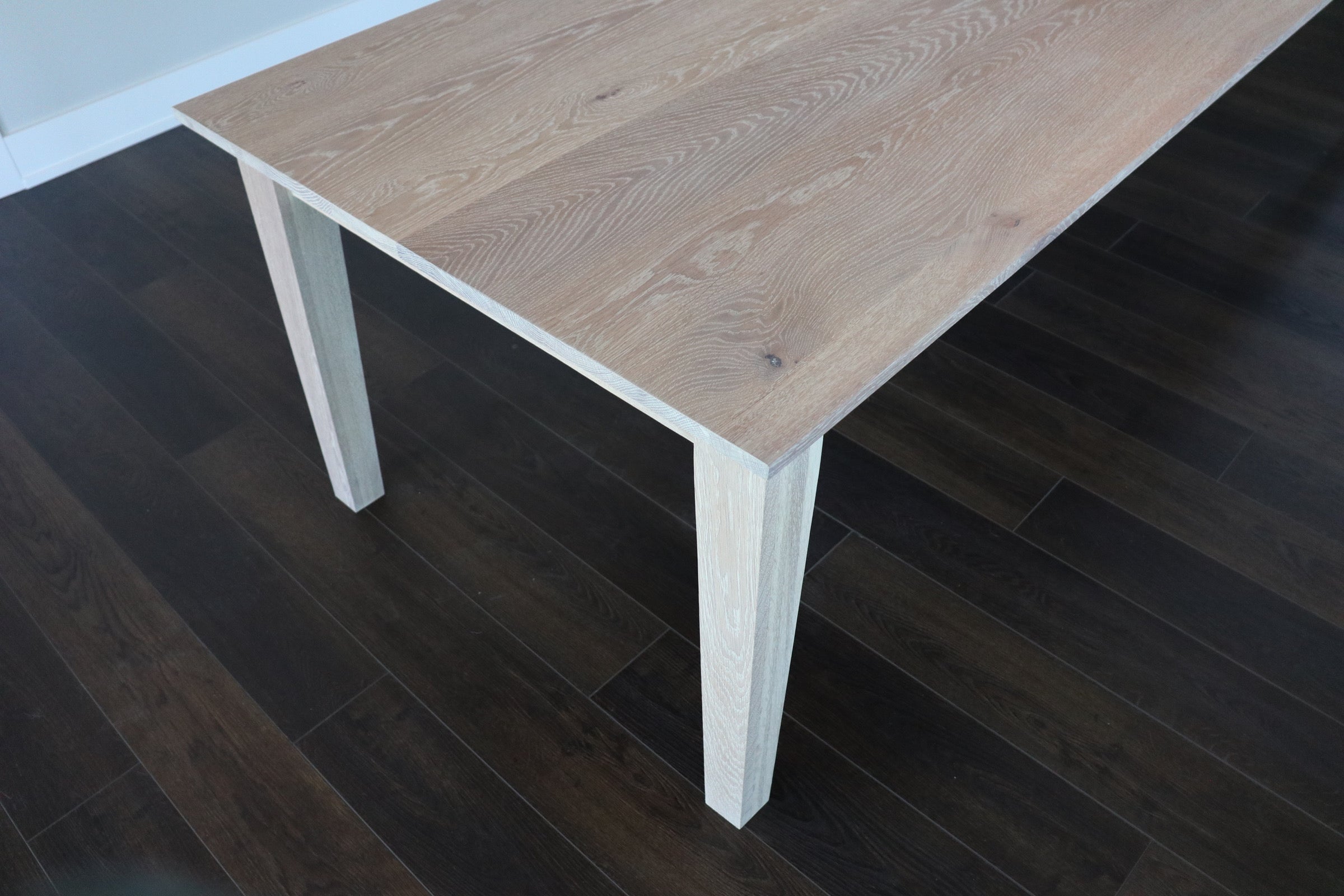 Solid White Oak Shaker Style Dining Table