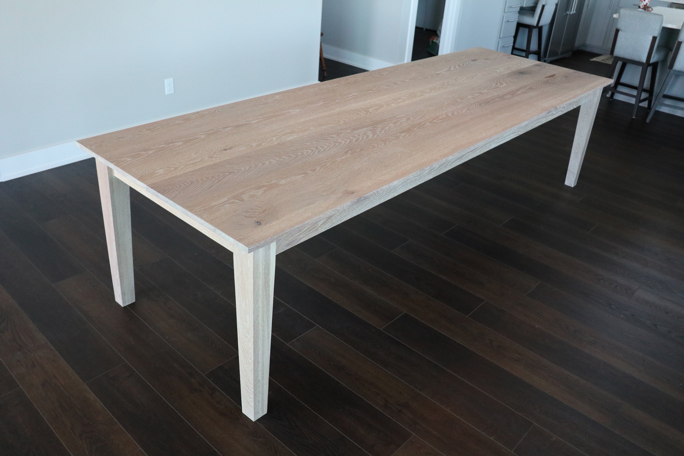 Solid White Oak Shaker Style Dining Table