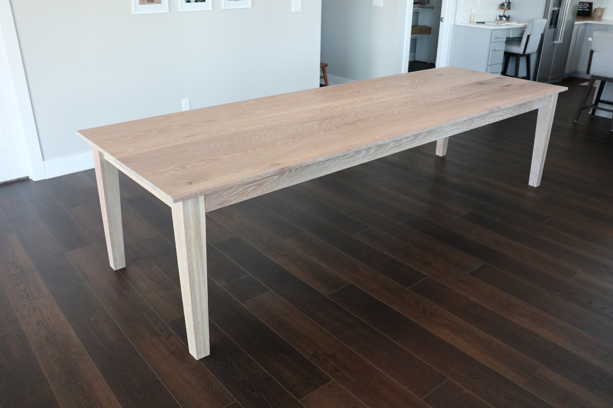 Solid White Oak Shaker Style Dining Table