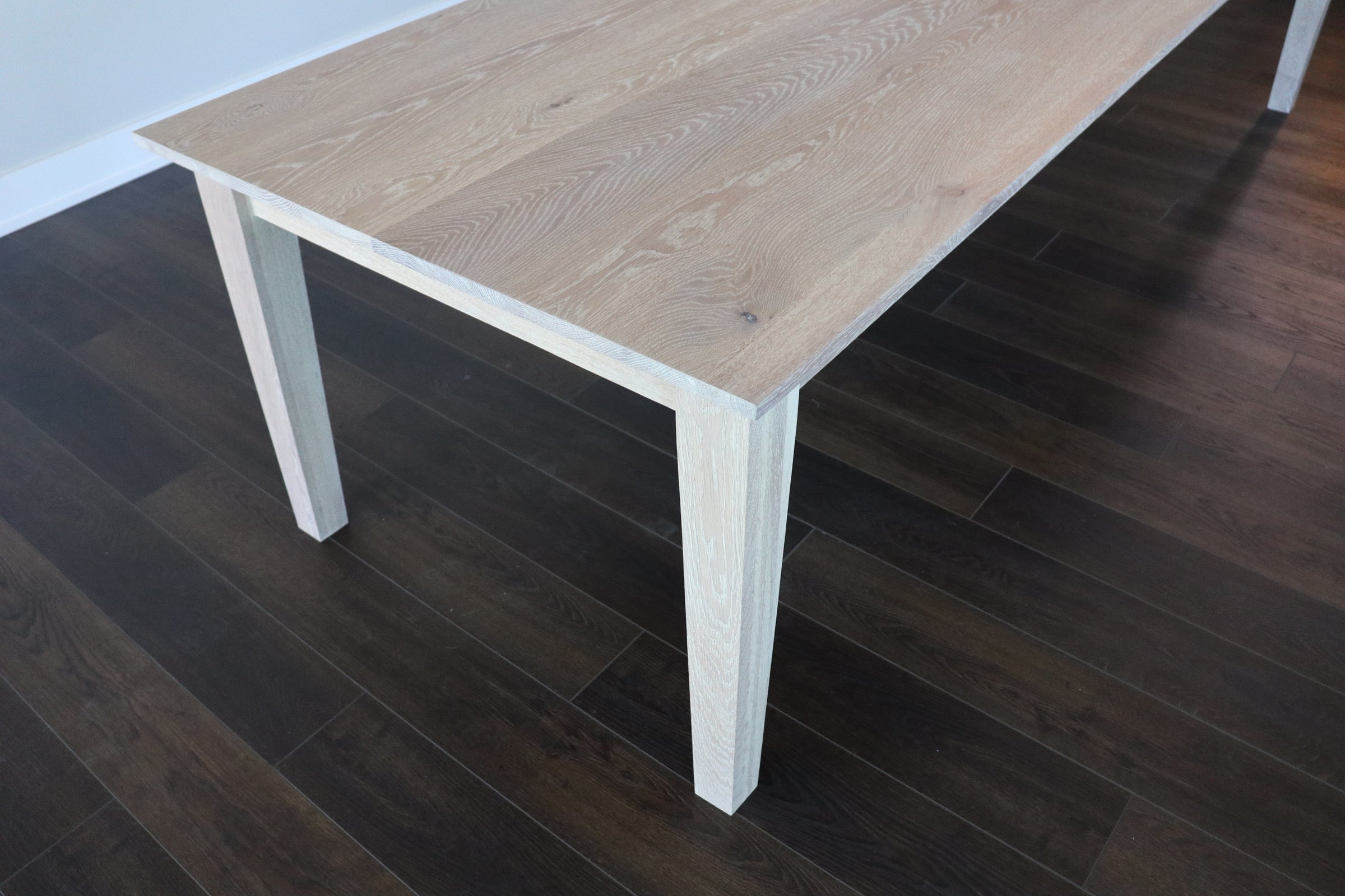 Solid White Oak Shaker Style Dining Table