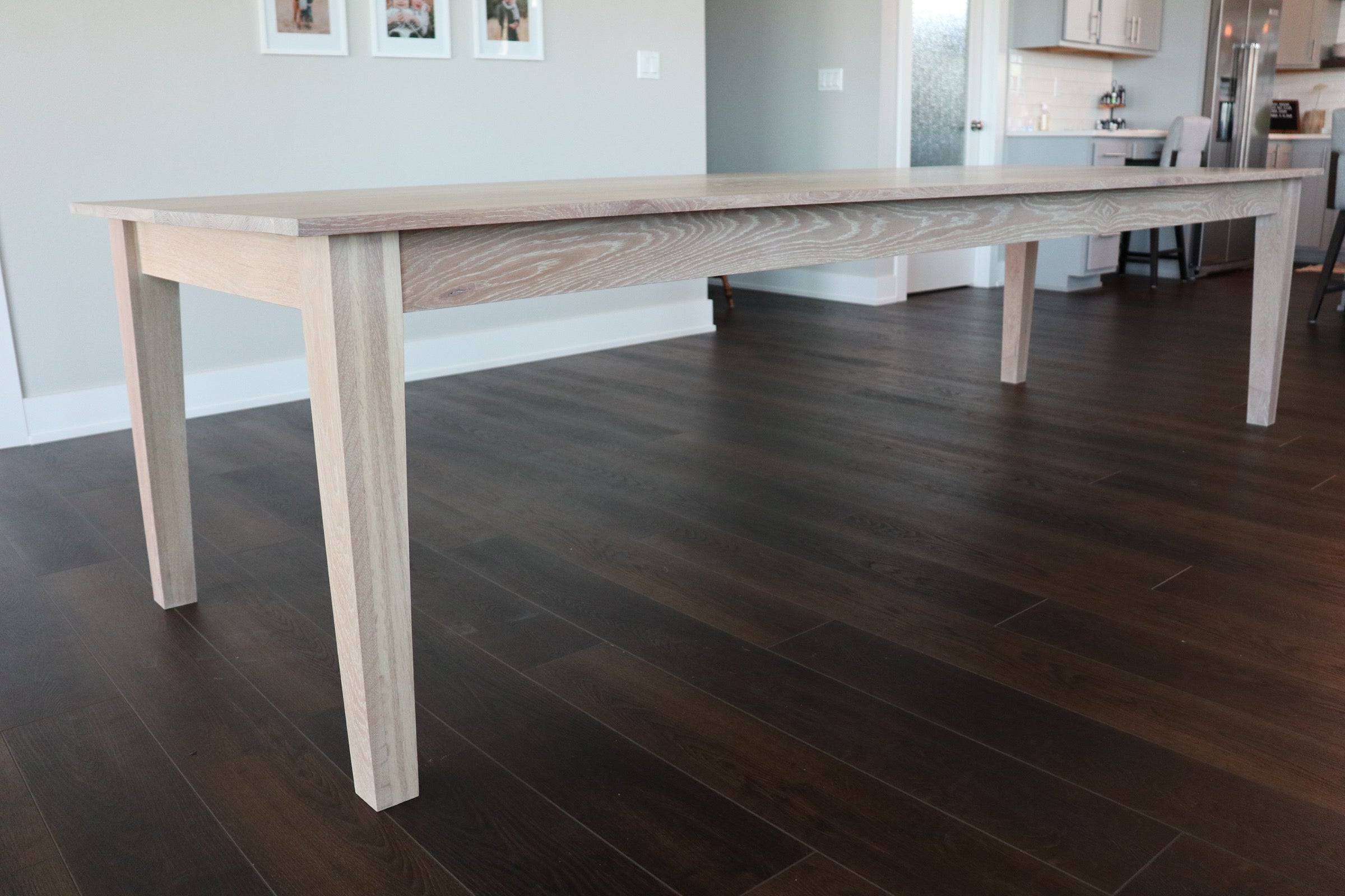 Solid White Oak Shaker Style Dining Table