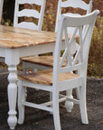 White Spalted Maple Dining Table Set - Hazel Oak Farms