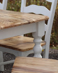 White Spalted Maple Dining Table Set - Hazel Oak Farms