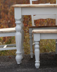 White Spalted Maple Dining Table Set - Hazel Oak Farms