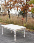 White Oak Farmhouse Dining Table