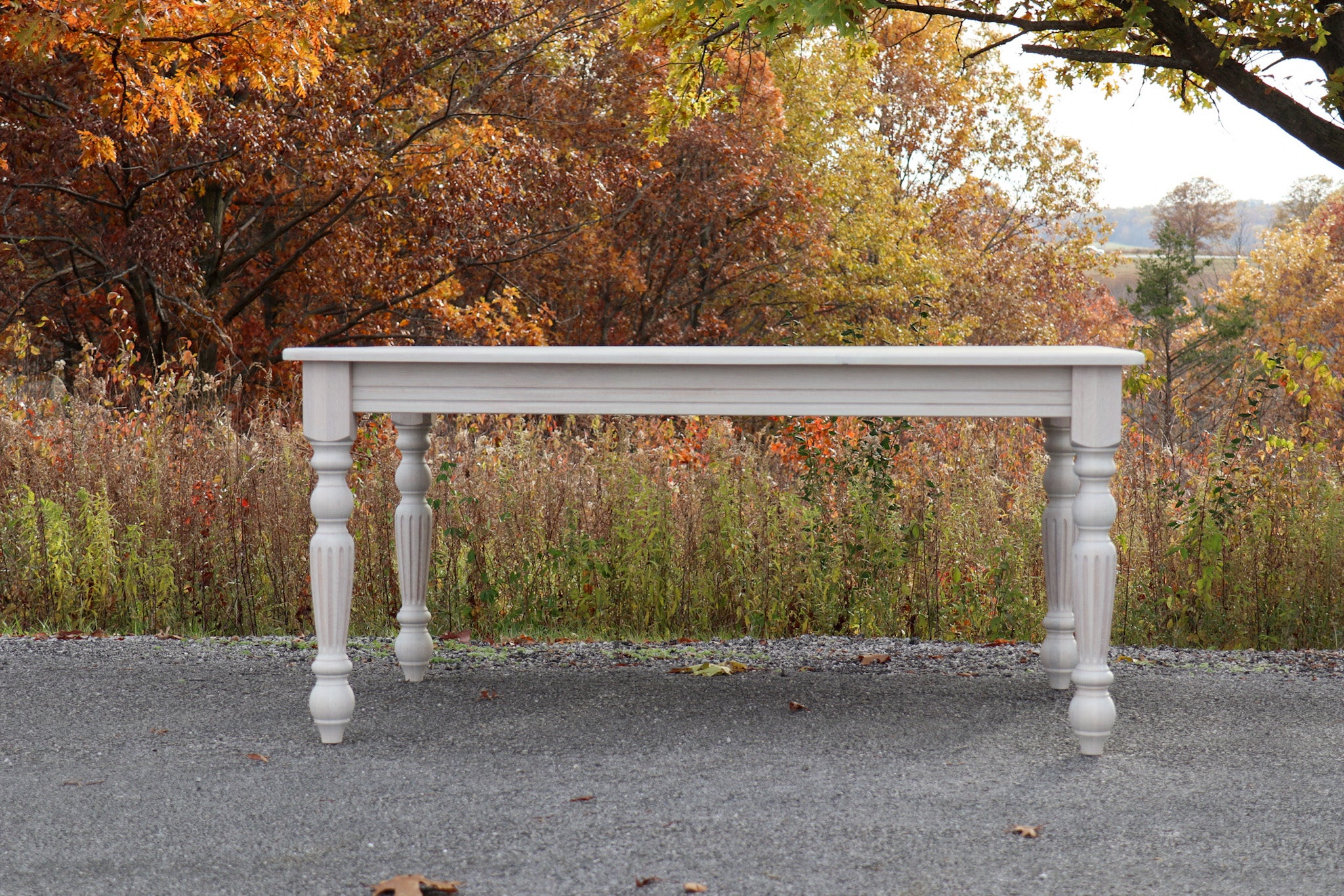 White Oak Farmhouse Dining Table