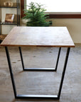 Modern Ash Dining Table with Black Steel Tapered Legs (in stock) - Hazel Oak Farms