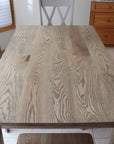 Solid White Oak Shaker Style Dining Table - Hazel Oak Farms