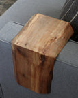 Live Edge 7.25" Walnut Wood Armrest Table (in stock) - Hazel Oak Farms