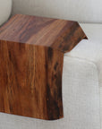 Live Edge 4.25" Walnut Wood Armrest Table (in stock) - Hazel Oak Farms