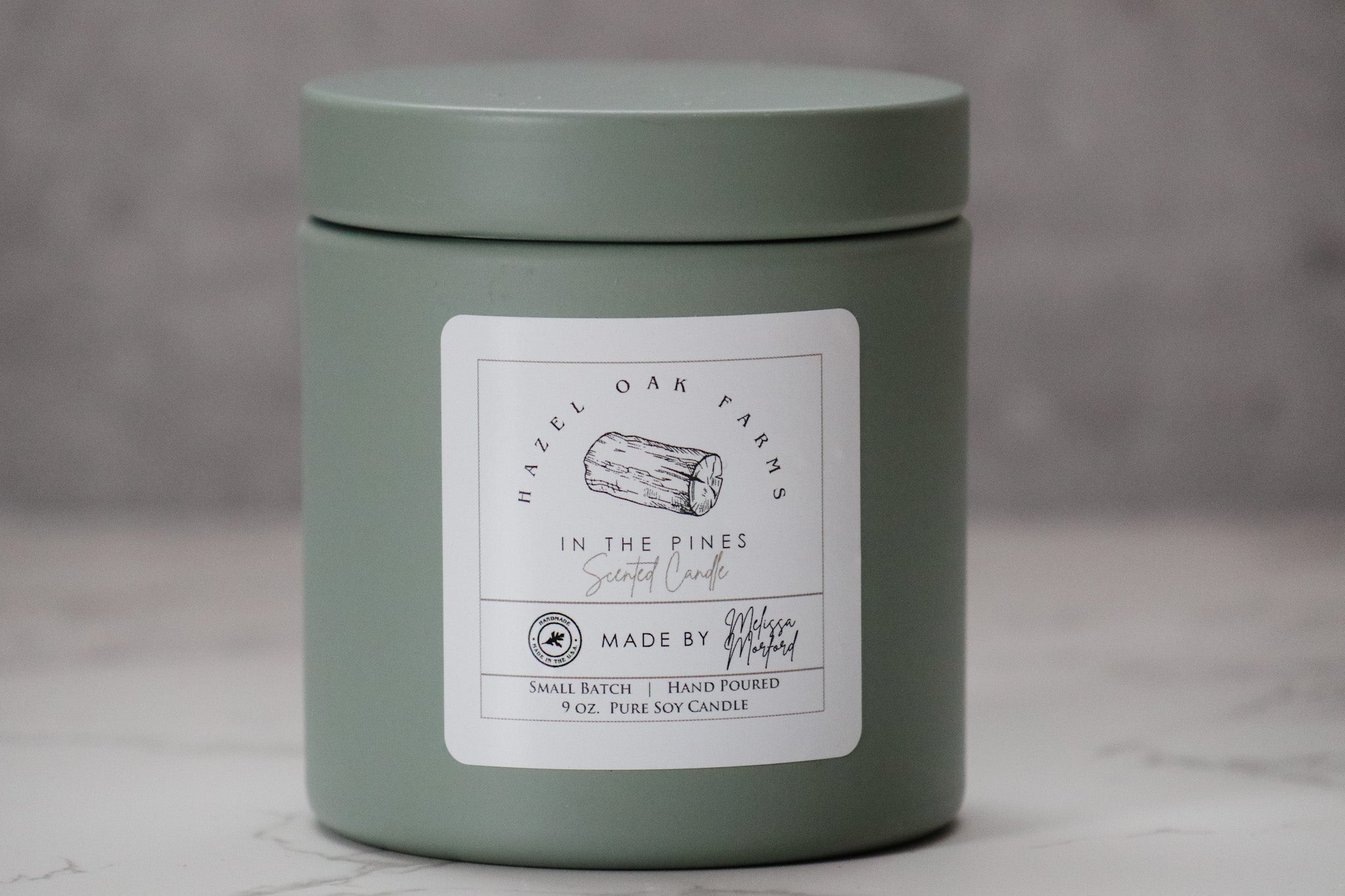 In the Pines - Melissa&#39;s Pure Soy Candles (in stock) - Hazel Oak Farms