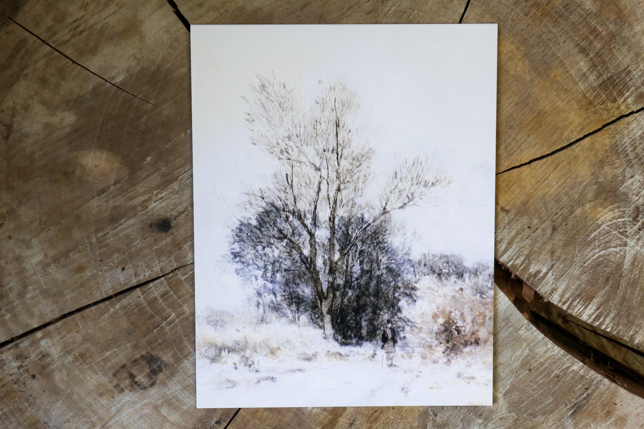 Vintage Art Print - Winter Country Roads (in stock) - Hazel Oak Farms