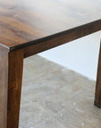 Pine Stained Modern Shaker Dining Table