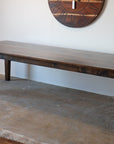 Large Pine Stained Modern Shaker Dining Table (in stock)