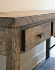 Farmhouse Modern Style Maple Console Entry Table - Hazel Oak Farms