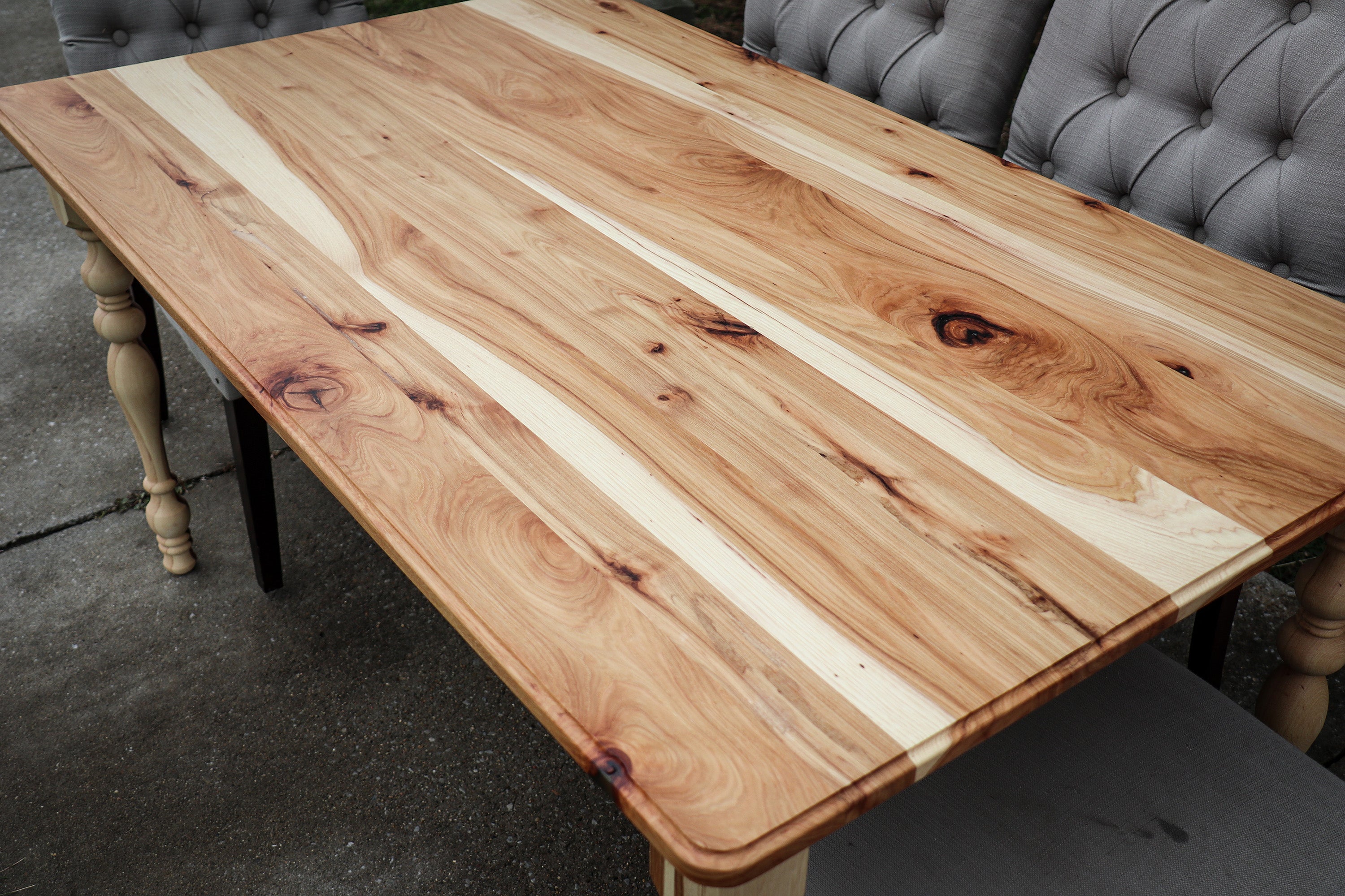 Rustic Hickory Kitchen Table
