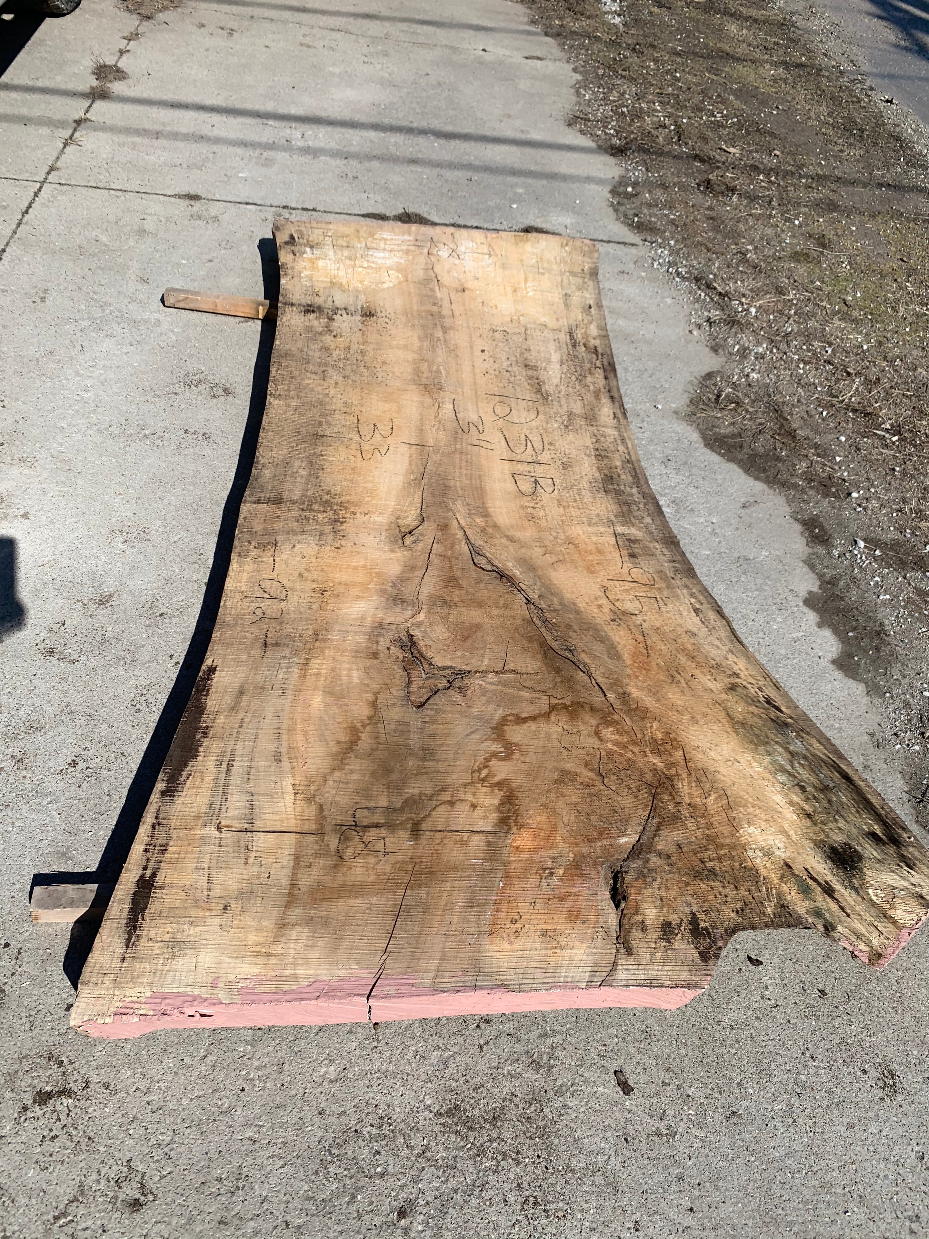 Spalted Soft Maple Slab #1231. Sawmill, mill, lumber, live edge slabs, mantles, floating shelves, wood, logs, log buyer