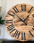 Simple Spalted Maple Wall Clock