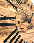 Simple Spalted Maple Wall Clock