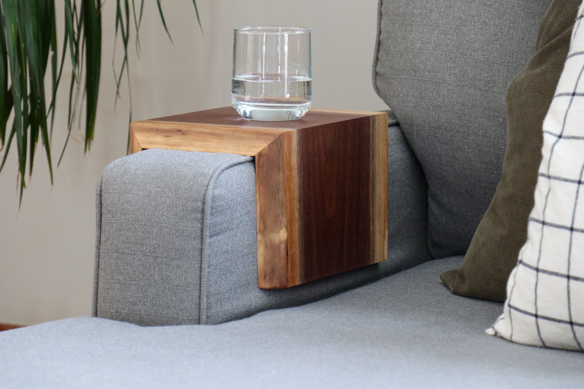 Live Edge Walnut Armrest Table