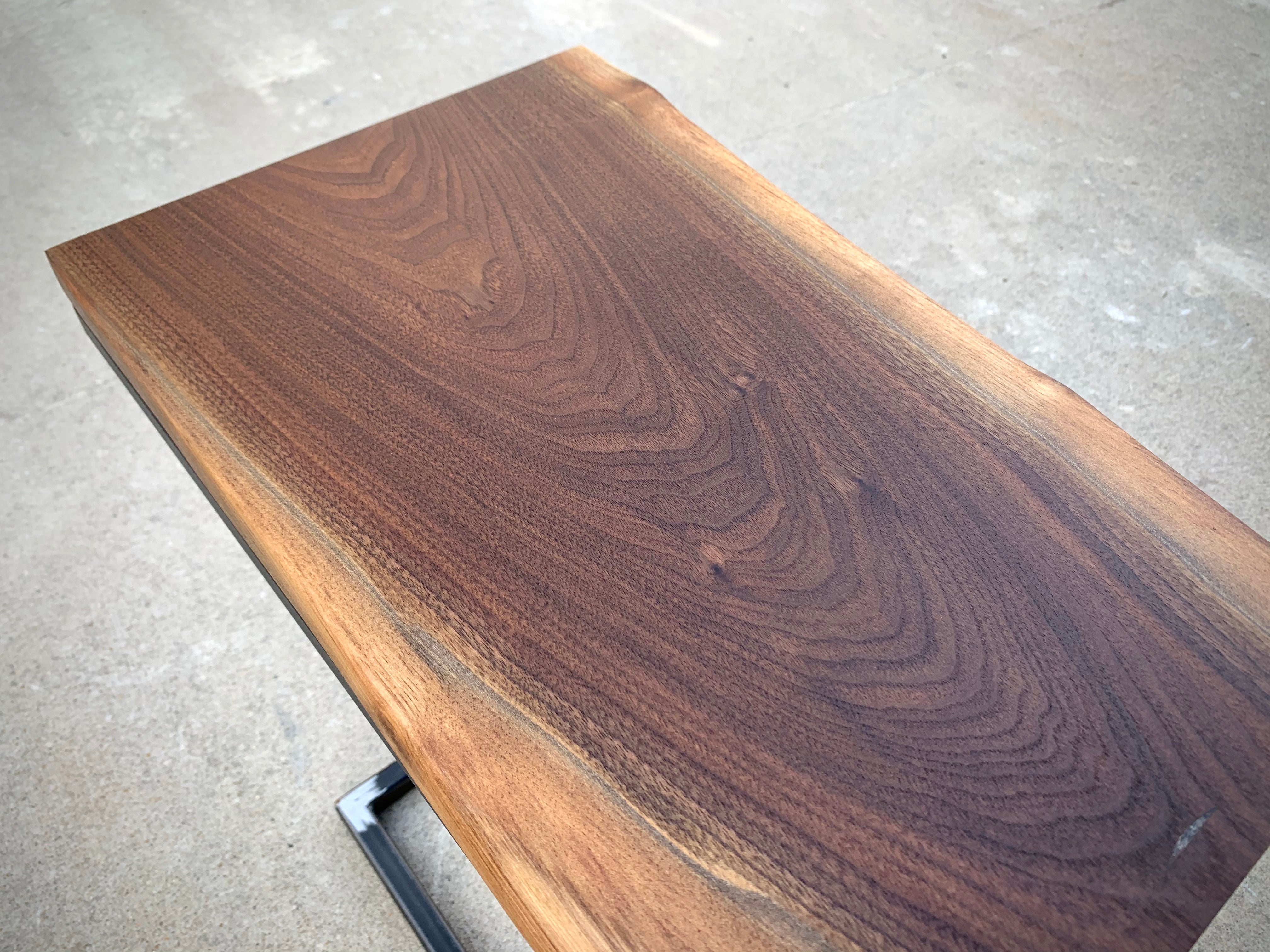 Waterfall Walnut Wood Laptop C Table