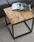 Spalted Maple Cube 18" Coffee Table, Side Table, Solid Wood Table - Hazel Oak Farms