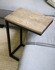 Solid Black Hackberry Wood C-Table
