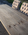 Classic Hackberry Hardwood Farmhouse Dining Table (in stock) Handmade Furniture in Iowa, USA