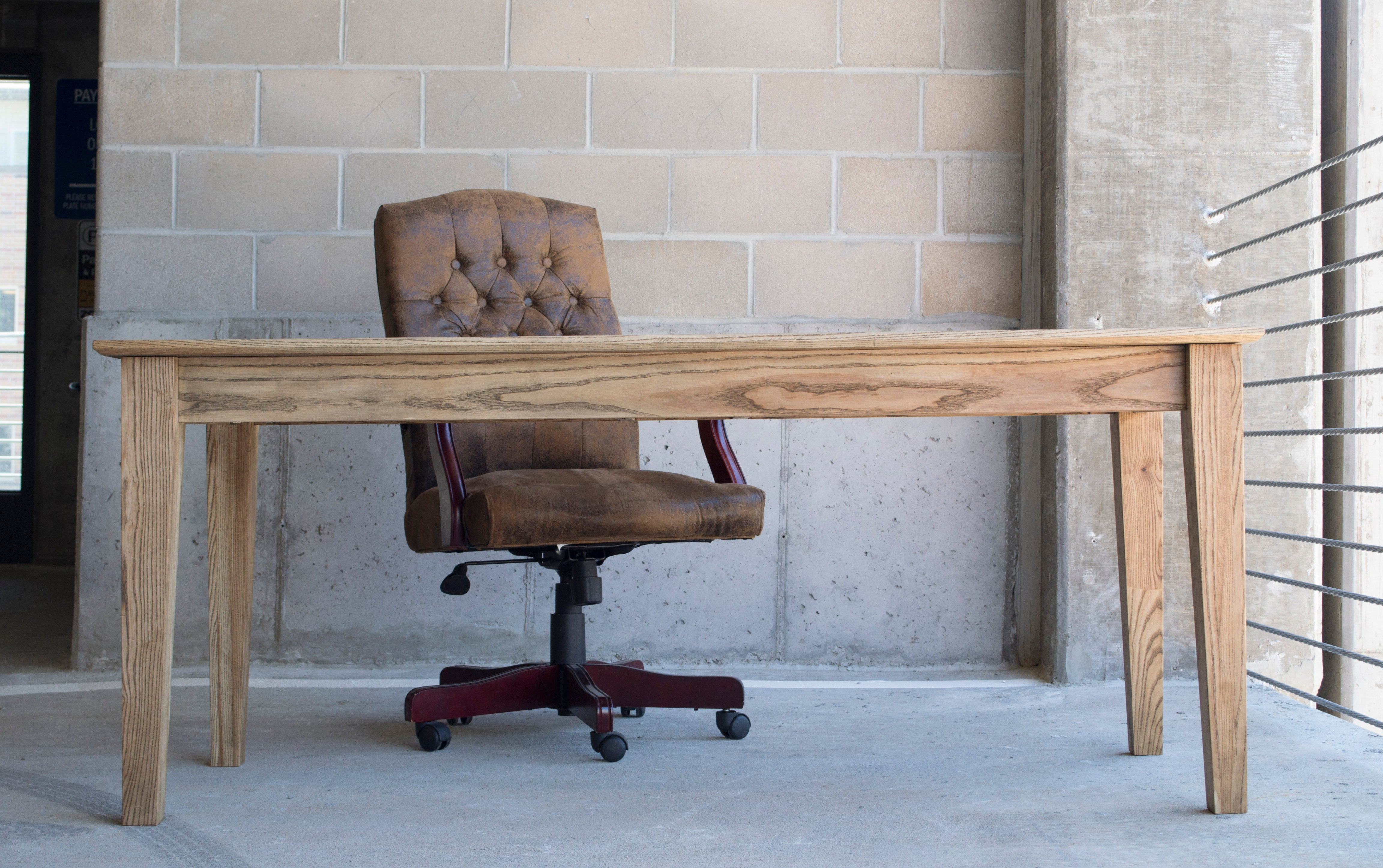 Modern Ash Wood Shaker Desk