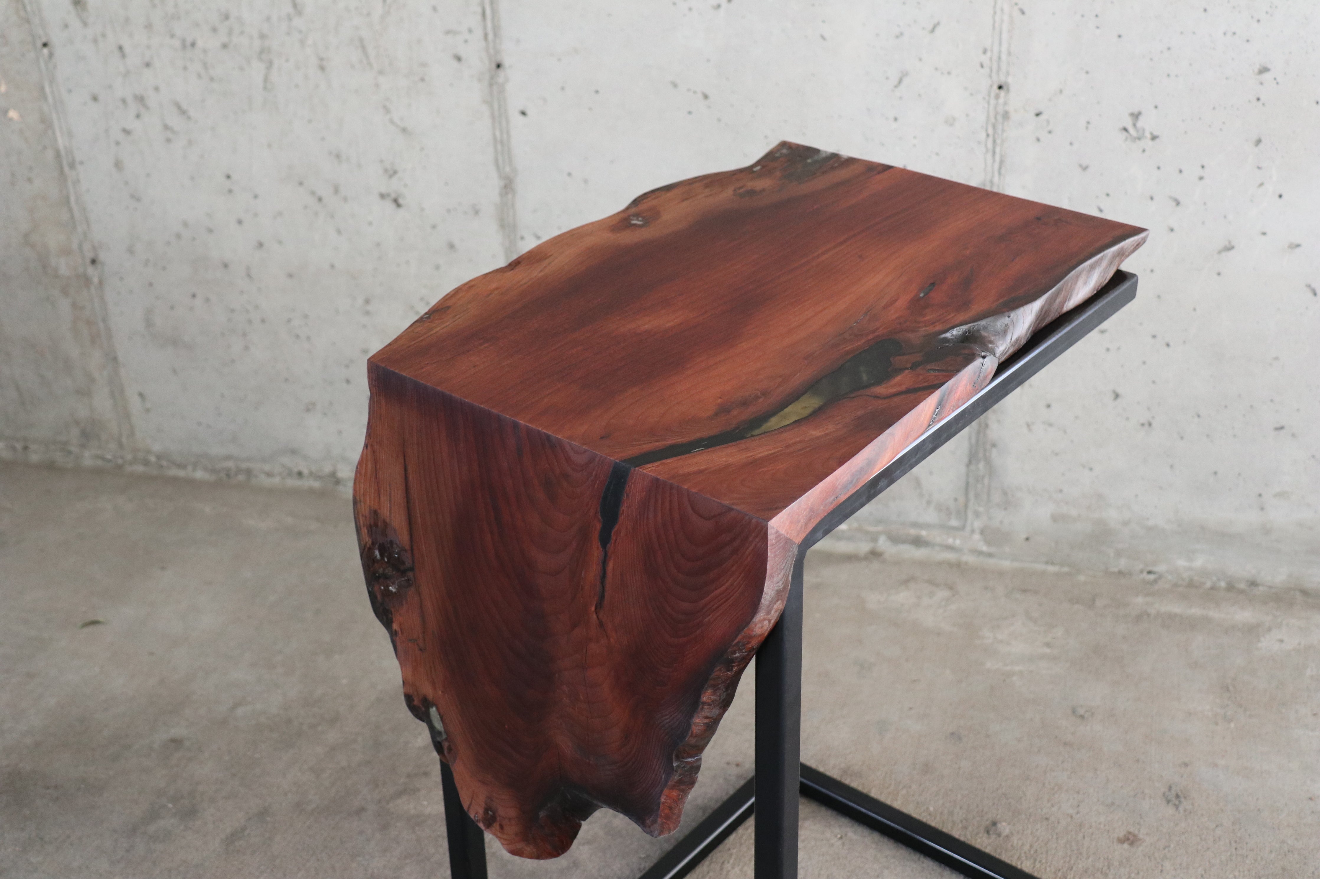 Sinker Redwood Waterfall Wood Laptop C Table