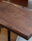 Live Edge Walnut Waterfall C Table - Hazel Oak Farms