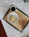 Ash Wood & Metal Bedroom or Bathroom Serving Tray with Handles Handmade Furniture in Iowa